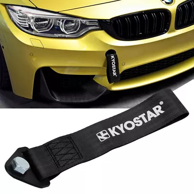 $17.50 • Buy Rally High Strength JDM Racing Front &Rear Tow Strap Belt Hook Universal Black