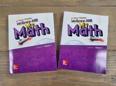 NEW -McGraw Hill My Math Student Workbooks Vol 1 & 2 Grade 5 Published 2019 (WV) • $32