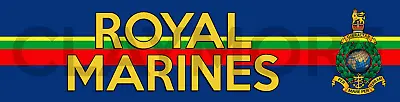 ROYAL MARINES Car Sticker British Army Military NAVY • £2.85