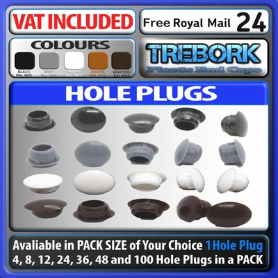 £54.85 • Buy Round Plastic Hole Plugs Blanking Inserts Masking Finishing Protective End Cap