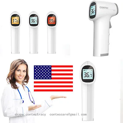 $9.99 • Buy US Seller NON-CONTACT Body Forehead IR Infrared Laser Digital Thermometer Accura