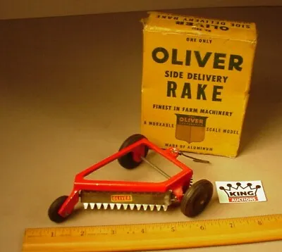 Vintage Ollver Side Rake 1:16 Metal Tractor Farm Toy 9813 MIB Mint Slik Toy • $199.99