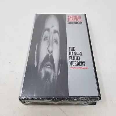 American Justice The Manson Family Murders VHS Tape Sealed 1993 Clamshell Case • $106.59