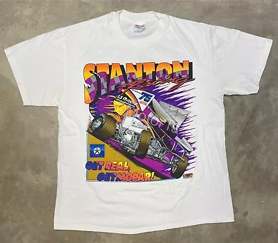 Rare! Vintage 1990s Stanton Racing / Mopar #75 Sprint Car Tee - Large • $44.99