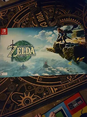 $190 • Buy Legend Of Zelda: Tears Of The Kingdom Gamestop Store Display Poster.