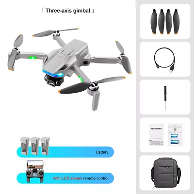 $177.99 • Buy GPS Wifi Drone With HD Dual 8K Camera Follow Me Brushless RC Quadcopter Drones