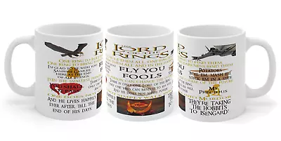 Lord Of The Rings Mug Movie Quotes Film Birthday Gift Present House Home Friend • £7.99