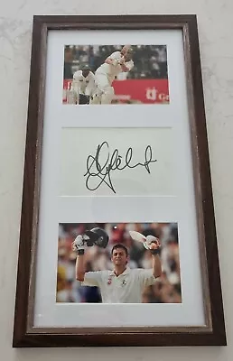 $89 • Buy ADAM GILCHRIST FRAMED SIGNED IN PERSON NEAT 6x4  PIECE + PHOTOS CRICKET 
