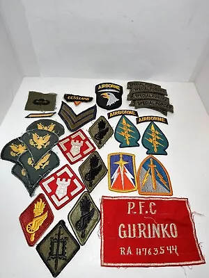 Vintage Lot Of 30 U.S. Army Military Patches • $25