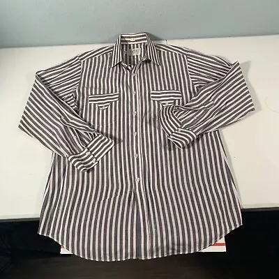 Vintage Prior Western Button Front Long Sleeve Shirt Men’s Sz L • $29.99