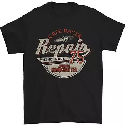 Cafe Racer Biker Motorbike Motorcycle Mens T-Shirt 100% Cotton • £7.99