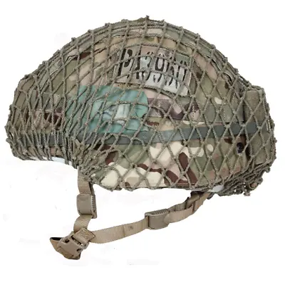Elasticated Military Helmet Net-ideal For Camming Mk6 Mk7 Virtus • £4.95