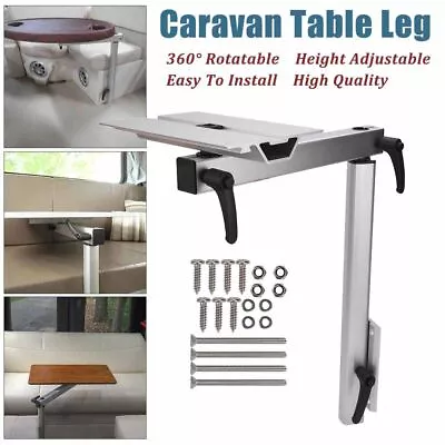 Rv Table Leg Movable Rotatable Folding Height Adjustable Camper Caravan Kits AU • $85.50