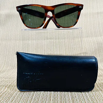 VINTAGE Ray-Ban Wayfarer II Tortoise Unisex Sunglasses With Custom Case • $114.95