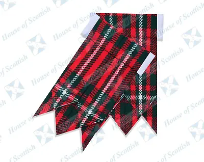 Scottish Kilt Hose Socks Flashes Macgregor Tartan | Kilt Hose Flashers • £6.99
