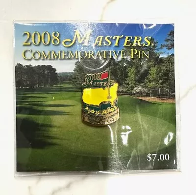 Masters Golf 2008 Official Commemorative Pin Augusta National-Sealed • $13
