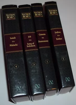 Matthew Henry's Commentary On Whole Bible: New Modern Editions (4 Old Testament) • $44.95