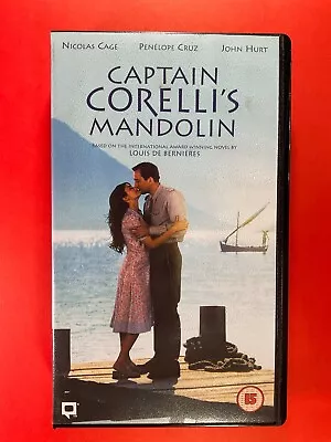 Captain Corellis Mandolin VHS Video Tape Nicholas Cage Penelope Cruz John Hurt • £3