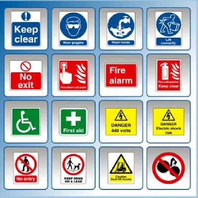 £4.99 • Buy Hi Resolution Health And Safety Hazard & Warning Signs  Posters Collection 