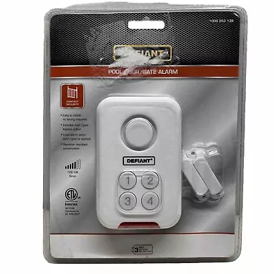 Defiant Wireless Pool Gate Alarm - THD-PA 100 DB Siren #21 • $16.95