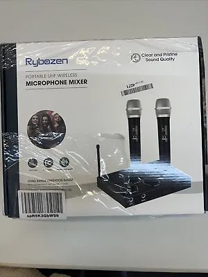 $59.98 • Buy Rybozen Wireless Microphone Karaoke Mixer System