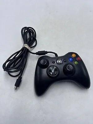 $14.99 • Buy Official Microsoft Xbox 360 BLACK Wired Controller Genuine Original AS IS PARTS