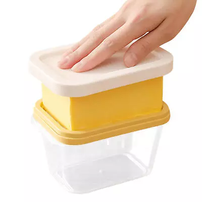 Butter Container Cutter Cheese Bread Cake Keeper Plastic Storage Box With Lid  • $25.39