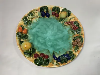ST PETER GRAZ Majolica Fruit Plate Wallhanging 15  'Della Robbia' 2901 • $49.99