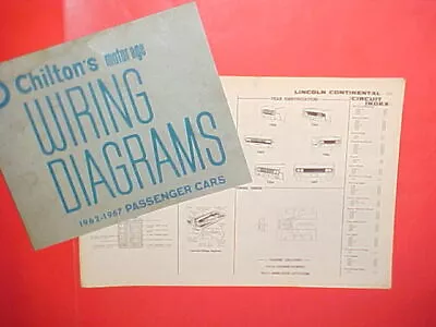 1962 1963 1964 1965 1966 1967 Lincoln Continental Convertible Wiring Diagrams • $27.99