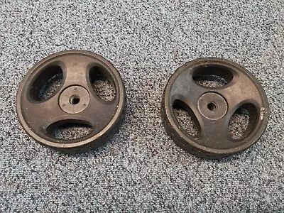 CHALLENGE ME1031M 1000W Lawnmower Wheels ( PAIR ) USED • £14.99