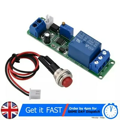 DC 12V Adjustable Timer Delay Turn OFF Module Timing Relay Time Switch  • £8.99