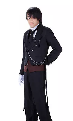 $99.98 • Buy Kuroshitsuji / Black Butler Cosplay Costume Michaelis Sebastian 1st Ver Set