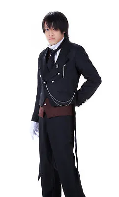 Kuroshitsuji / Black Butler Cosplay Costume Michaelis Sebastian 1st Ver Set • $99.98