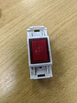 MEM Grid Switch Red Light 250V Used • £3.99