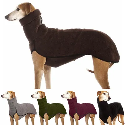 £10.79 • Buy Winter Pet Dog High Collar Sweater Greyhound Whippet Clothes Lurcher Coat Warm