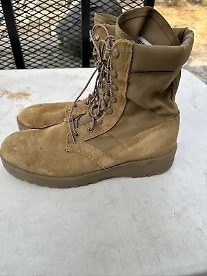 Men's USGI  Hot Weather Army Combat Boots 13R Tan Coyote Pre Owned • $40