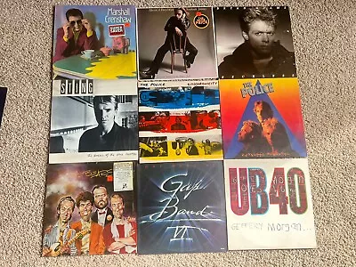 18 Vintage Classic Rock Vinyl Records LP Lot The Police Sting The Pretenders ++ • $19.50