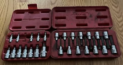 Mac Tools Lot SXA14B SAE Metric Hex Driver Socket Set ST13B TORX T8 - T60 • $185