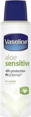 Vaseline Aloe Sensitive Anti-perspirant Deodorant Aerosol 150 Ml FREE SHIPPING • £3.35