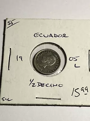 1905 L Ecuador 1/2 Decimo • $15.99