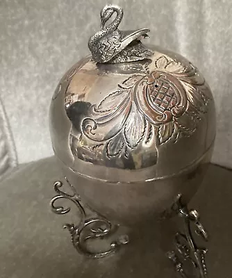 Silver On Copper Antique Egg Poacher Footed • $55.99