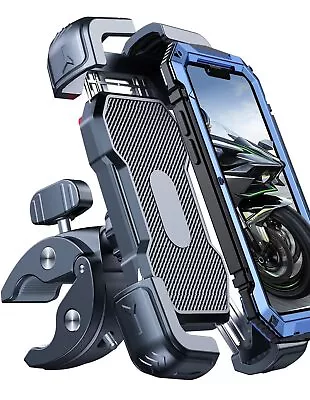 Motorcycle Phone Mount [150mph Wind Anti-Shake][7.2inch Big Phone Friendly] • $37.20