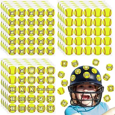 375 Pcs Softball Helmet Decals Award Decals Self Adhesive Baseball Helmet Sticke • $20.42