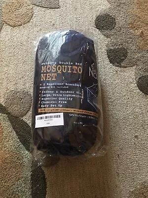 Naturo Outdoor Double Bed Mosquito Net 80”X63”X75” • $5