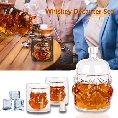 $0.99 • Buy Creative Star Wars 2 Pcs Whiskey Glasses And Decanter Set For Wine 650ml