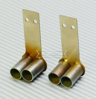 1/10 RC Metal EXHAUST Pipes QUAD Muffler Horizontal Scale 10mm Pipe (2pcs) • $13.99