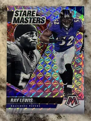 2021 Panini Mosaic Ray Lewis Stare Masters #SM23 Purple Prizm /49 Ravens • $14.99