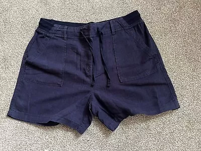 M&S Linen Mix Shorts Size 12 • £0.99