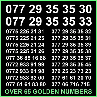 £15.99 • Buy Easy Remember Mobile Phone Number VIP Gold SIM Card Platinum Diamond Business O2