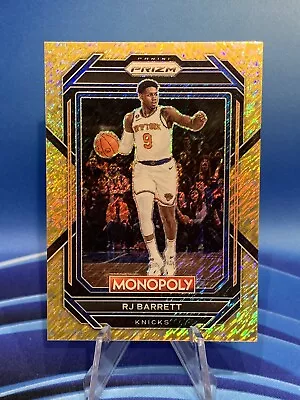2022-23 NBA Prizm Monopoly RJ Barrett Gold Money Shimmer Prizm /500 • $7.50